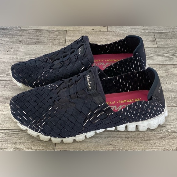 Skechers Memory Foam Slip Ons Navy Blue (women’s size 7) - Picture 8 of 8